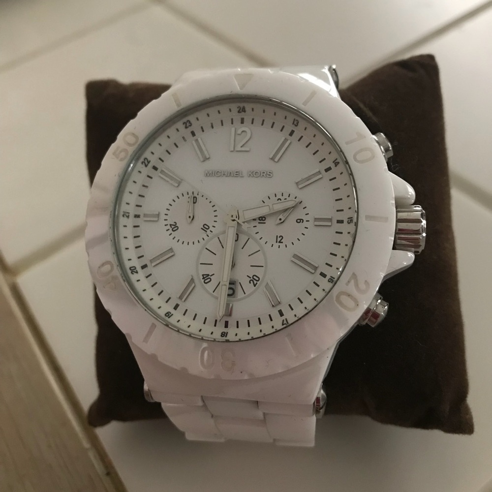 Michael Kors White Ceramic Watch!!!